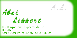 abel lippert business card